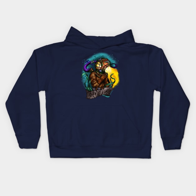 Holy Diver Kids Hoodie by Timwould